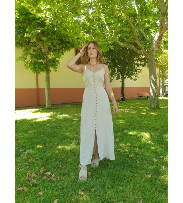 Vestido Roma beige