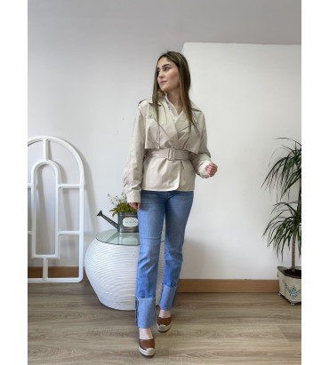 Gabardina Casablanca beige