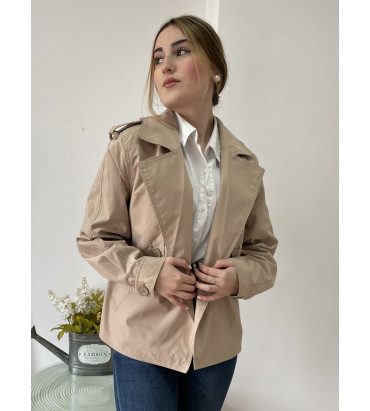 Gabardina Casablanca camel