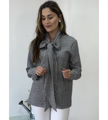 Camisa Ribbon Negra